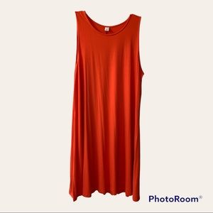 Old Navy Orange Sleeveless Swing Dress Size XL